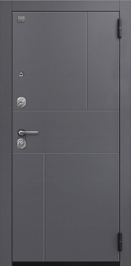 Товар Дверь А-11 Черный муар, Кашемир графит - Кашемир белый DIS007460