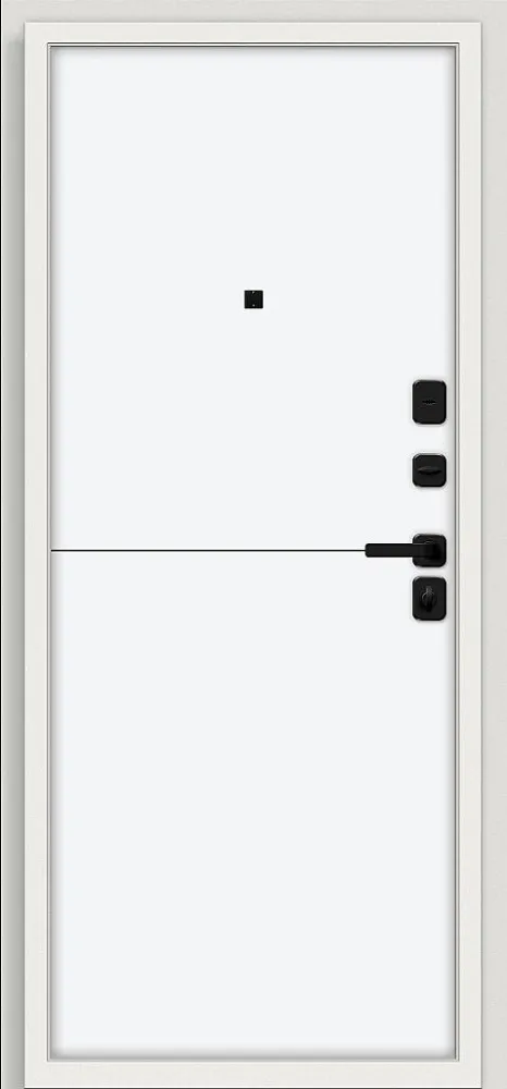 Товар Дверь Аура/SBlack Шагрень белая/White Silk BR6351